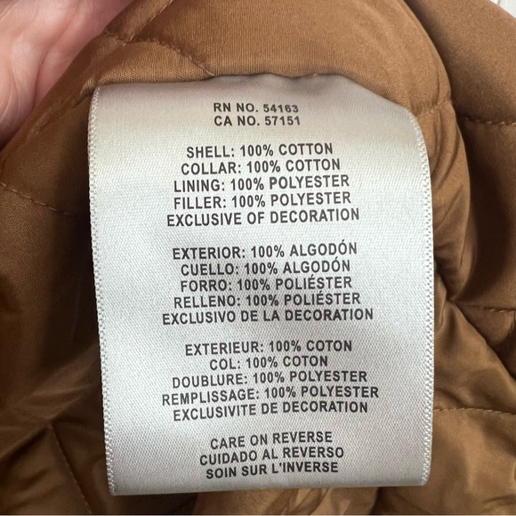 LEVI STRAUSS & CO. Brown Canvas Workwear Chore Jacket Corduroy Collar Zip Front - Picture 9 of 13